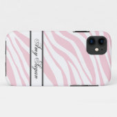 11 Pink Zebra Imprimer iPhone 5 Coque personnalisé (Dos (Horizontal))