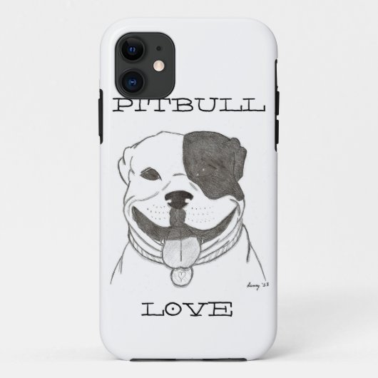 11 Pitbull Love iPhone 5 Tough Extreme Coque (Dos)