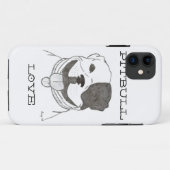 11 Pitbull Love iPhone 5 Tough Extreme Coque (Dos (Horizontal))