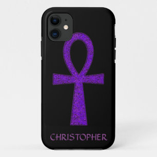 11 Purple Ankh iPhone 5 Coque