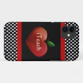 11 Red Heart Apple Teacher's iPhone 5 Coque (Dos (Horizontal))