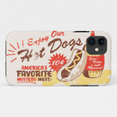 11 Rétro coque iphone de hot-dog (Dos (Horizontal))