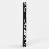 11 Retro noir fleurs blanches iPhone 5 Coque (Dos/Droite)