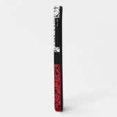 11 Rouge noir blanc damassé classe iphone 5 coque (Dos/Gauche)