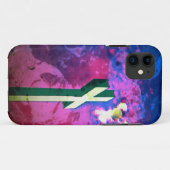 11 Saint Croix framboise/bleu velours iPhone 5 coque (Dos (Horizontal))