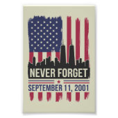 11 september 2001 Memorial Day Verenigde Staten Foto Afdruk (Voorkant)
