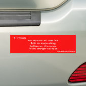 11 september bumpersticker (Op auto)