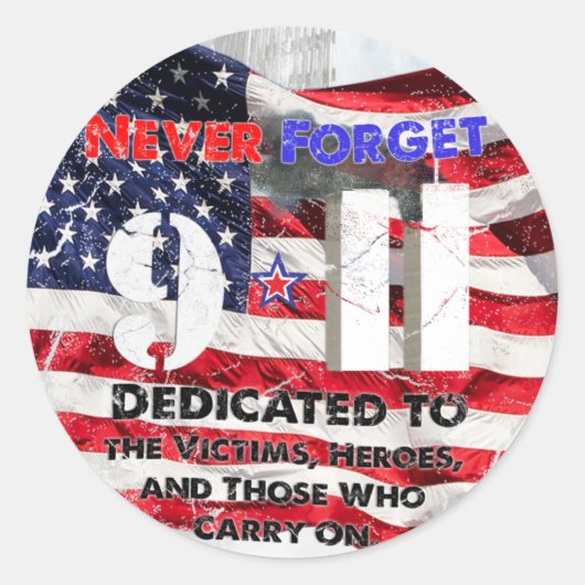 11 september Jubileum Ronde Sticker (Voorkant)