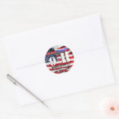 11 september Jubileum Ronde Sticker (Envelop)