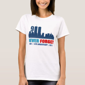 11 september - vergeet nooit - WTC Skyline Shirt