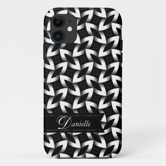 11 Sharpi : motif noir blanc iPhone 5 Coque (Dos)