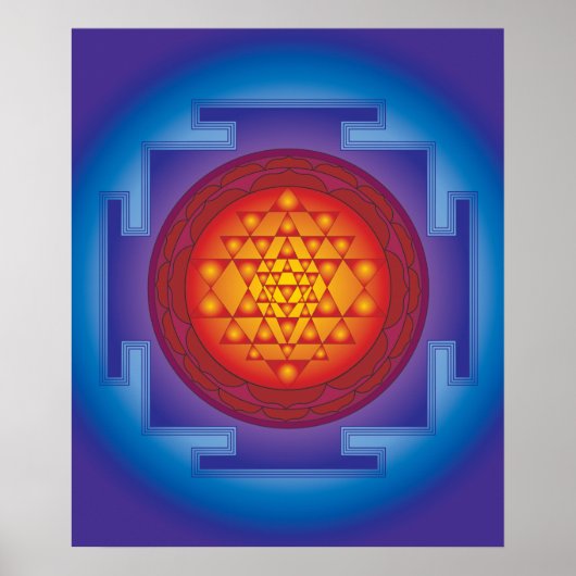11 SRI YANTRA FLAME POSTER (Voorkant)