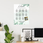 11 Tabel Greenery PHOTO Seating Chart Welcome Poster (Thuiskantoor)