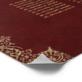 11 Tableau Bourgogne Rouge Vintage Or Places (Coin)