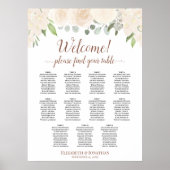 11 Tableau des sièges de Mariage Rose de la brosse (Devant)