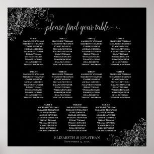 11 Tableau Mariage de bordures d'argent Tableau no