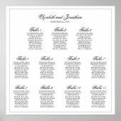 11 Tableau Mariage simple d'élégance (Devant)