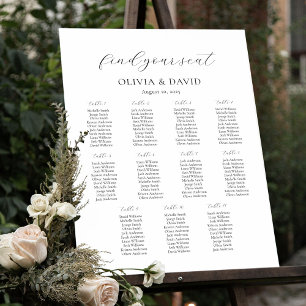 11 Tafels Eenvoudig Onze Favoriete Mensen Zittings Poster