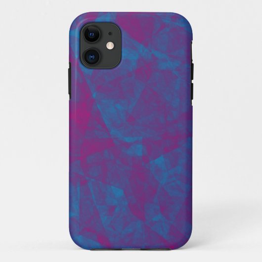 11 texture de glace rose et bleu coque iphone personn (Dos)
