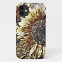 Tournesol vintage #4 - coque iphone