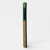 11 Tribal rayé, rouille, vert, Coque iPhone bleu 5/5s (Dos/Gauche)