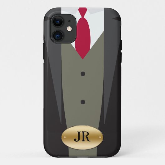11 Tuxedo iPhone 5S Monogram Coque (Dos)