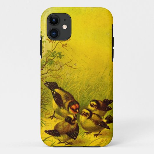 11 Vintage Sparrows iPhone 5 Coque (Dos)