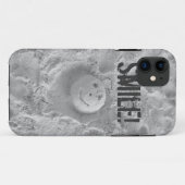 11 Visage dans le coque iphone de sable (Dos (Horizontal))