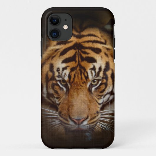 11 Wild Tiger Wildlife Fine Art coque iphone mobile (Dos)
