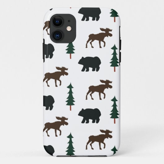 11 Woodland Bear Moose iPhone 5 Casemate Coque (Dos)