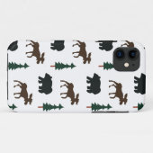 11 Woodland Bear Moose iPhone 5 Casemate Coque (Dos (Horizontal))
