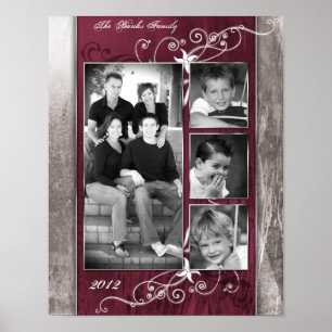 11 "x14" 4 Slot Familie Collage Montage Steel Magn Poster