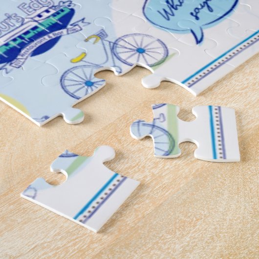 11 X14 Puzzle (252 stuks) "ABC's of Hope Town" Legpuzzel (Zijkant)