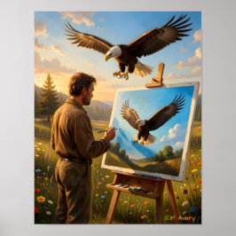 11 X 14 Downloadbare De Kunstenaar Adelaar Poster