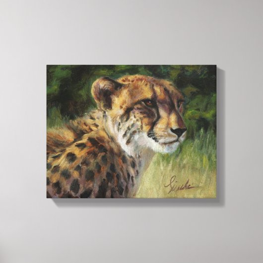 11 x 14-inch Cheetah Canvas afdrukken (Voorkant)