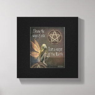 11 x 14 Keeper de Aarde Fairy Canvas