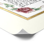 11 x 14 Wedding Prayer, Jubileum Calligrafie Poster (Hoek)