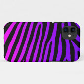 11 Zebra rayures rose violet bleu iphone 5 coque (Dos (Horizontal))