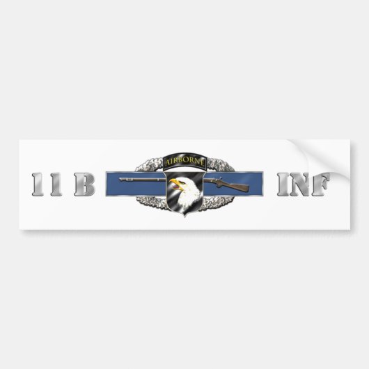 11B 101st Luchtvaartsector Bumpersticker (Voorkant)