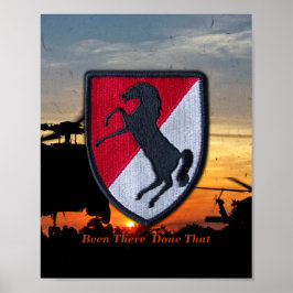 11e acr Cavalry Air Cav Vetereans Vets Patch Poster
