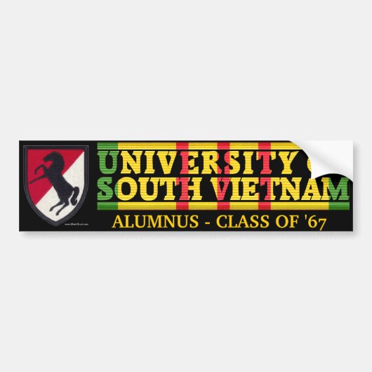 11e ACR - U van Zuid-Vietnam Alumnus Sticker (Voorkant)