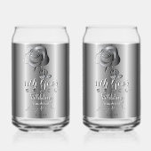 11e année Mariage Anniversaire Rose en acier Can v (Verso)