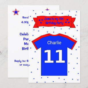 11e anniversaire invitation personnalisée