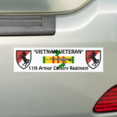 11e Armor Cav Reg bumper sticker (Op auto)