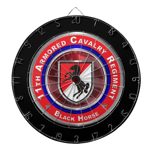 11e Armored Cavalry ACR Dartbord (Voorkant)