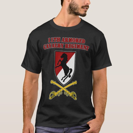 11e Armored Cavalry Regiment for 11th ACR vets T-shirt (Voorkant)