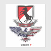 11e Armored Cavalry Regiment Veteran Sticker (Vel)