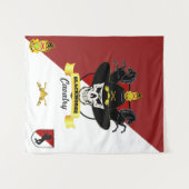 11e Blackhorse tapestry medium Wandkleed (Voorkant (horizontaal))