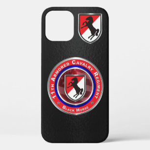 11e Cavalerie Regiment “Black Horse” iPhone 12 Hoesje