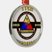 11E GEARMOREERDE AFDELING "THUNDERBOLT" METALEN ORNAMENT (Rechts)